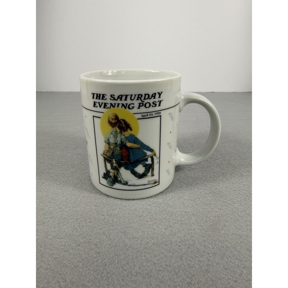 Norman Rockwell Sunset Mug 1992 Saturday Evening Post Edition